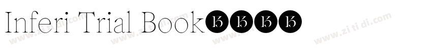 Inferi Trial Book字体转换